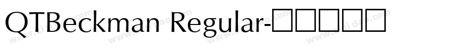QTBeckman Regular字体转换